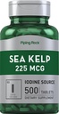 Suppléments de kelp de la mer de roche piquante 225mcg