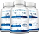Science approuvée Neurexil - Soutien naturel nootrope avec DMAE - Améliorer la fonction cérébrale, Sharpen Clarity, Boost Memory - L-Tyrosine, Ginkgo Biloba, Huperzine A, BioPerine - Approvisionnement de 3 mois