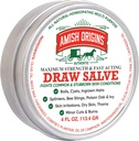 Amish Origins Dessin Salve Onguent, 4 oz de la force maximale Sauve de dessin rapide à action pour les attelles, bouillir, piques d'abeilles, kyste, crème anti démangeaison, fabriqué aux États-Unis