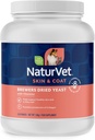 NaturVet – Brewer’s Dried Yeast Formula with Garlic Flavoring – Plus Vitamins – Supports Healthy Skin & Glossy Coat – Fortified with B-1, B-2, Niacin & Vitamin C – for Dogs & Cats (4 lb Powder)