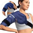 KingPavonini Shoulder Ice Pack Rotator Cuff Cold Therapy, Reusable Gel Ice Pack for Shoulder Injuries, Pain Relief, Swelling, Shoulders Surgery, Tendonitis, Bursitis, Blue, Medium Size