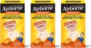 Vitamine C aéroportée 1000mg (par portion) - Comprimés à croquer d'agrumes (64ct/Box), Supplément de soutien immunitaire sans gluten, vitamines A C E, ZINC, Sélénium, Echinacea, Ginger, Antioxydants (3-Pack)