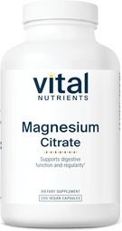 Vital Nutrients Magnesium Citrate 150mg | Promotes Relaxation | Supports Sleep, Bone, Heart, Muscle, Kidney, & Nerve Health* | Vegan Supplement | Gluten, Dairy, Soy Free | 200 Capsules