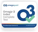 Omega Quant Omega-3 Index Complet - Trousse complète d'analyse du profil de l'acide gras du sang - Omega-3s, Omega-6s, Graisses saturées, Graisses monoinsaturées, Graisses trans.