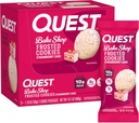 Quest Nutrition Frosted Cookies Twin Pack, Strawberry Cake, 1g Sugar, 10g Protein, 2g Net Carbs, Gluten Free, 16 Cookies