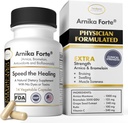 Arnika Forte Capsules – Réducteur de gonflement et de contusion après Chirurgie et Traitements Esthétiques, Antioxydants et Bioflavonoïdes, Arnica 1000mg, Bromelain 125mg 3000GDU - 14 Capsules